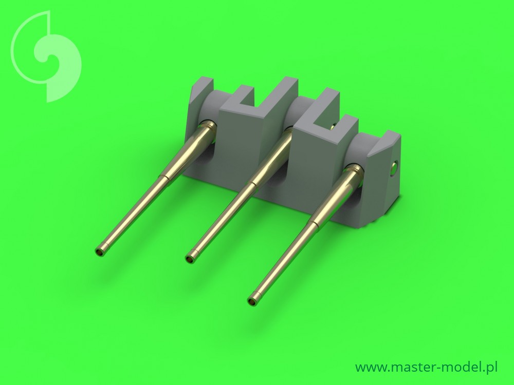 SM-350-079 Вооружение HMS Belfast - стволы 6 дюймов (12 шт.), 4 дюйма (12 шт.) - в комплект входит коррекция смолы для крепления 6-дюймовой пушки