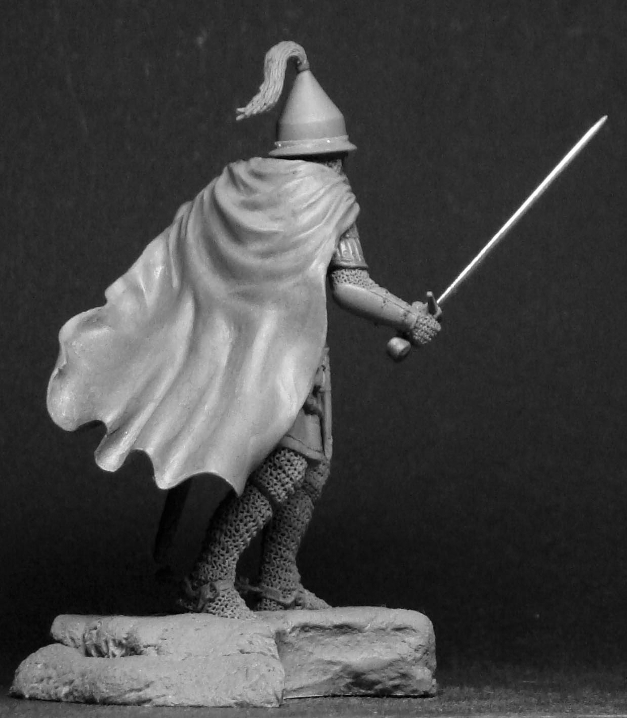 CHM-54061(M). Русский князь, 14 век. 54 мм. Материал - белый металл. Chronos Miniatures