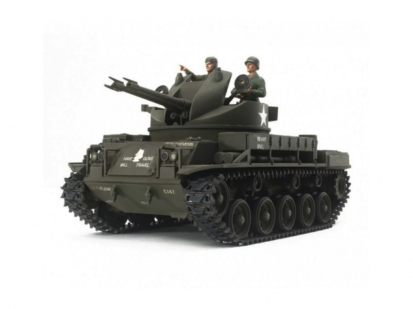 35161T Американская зенитная установка M42 DUSTER с 3 фигурами. Tamiya