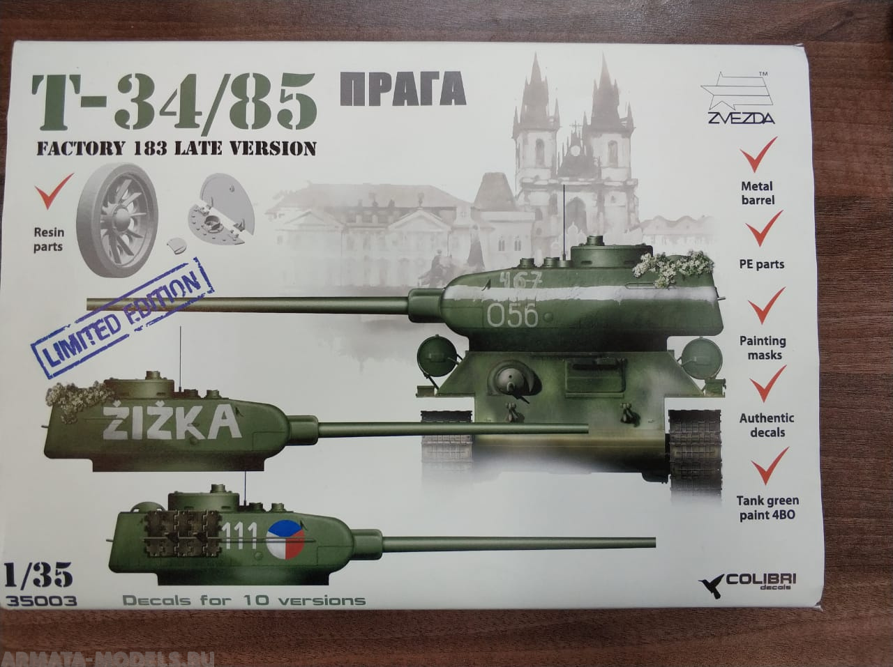 K 35003CD Т-34/85 factory 183 late. Prqgue 1945.