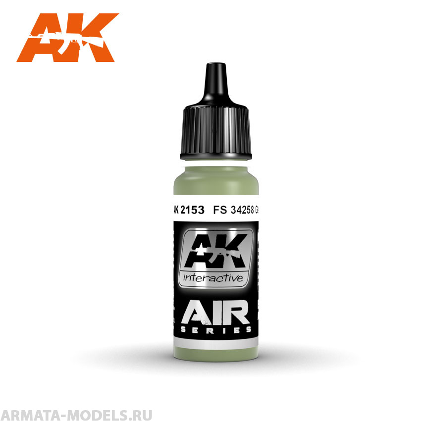 AK2153 Акриловая краска FS 34227 Green 17ml
