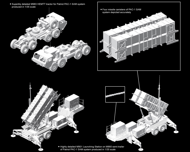 3558Д РАКЕТН.УСТАНОВКА MM-104B PATRIOT SURFACE-TO-AIR Dragon