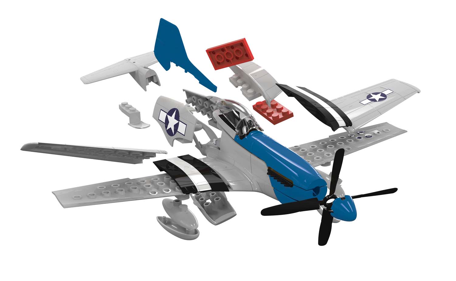 J6046 Сборная модель Самолета QUICKBUILD D-Day Mustang