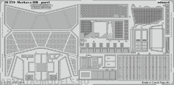 36279ED  Merkava IID (for Academy kit) 1/35