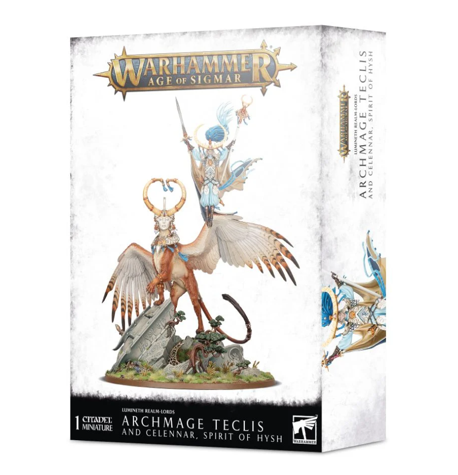 87-53GW Набор Люминеты, Повелители Владений. Архимаг Теклис (Lumineth Realm-lords: Archmage Teclis and Celennar, Spirit of Hysh)