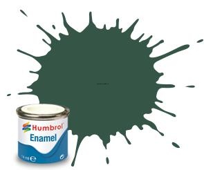 AA1287 Краска эмалевая No 116 Американский темно-зеленый- Матовый - Tinlet No 1 (14ml)