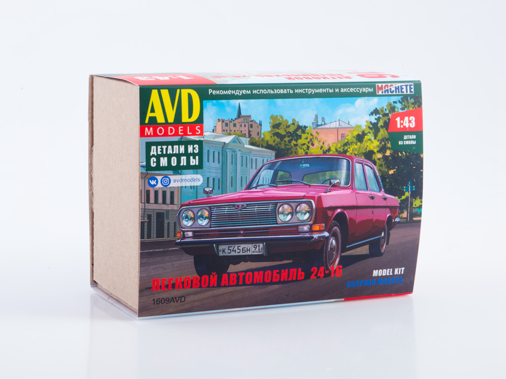 1609AVD Сборная модель Легковой автомобиль  24-16 AVD Models