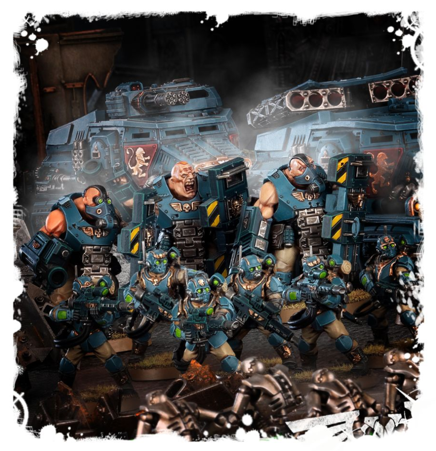 47-14GW Набор Милитарум Ауксиллия. Быкрины (Militarum Auxilla Bullgryns)