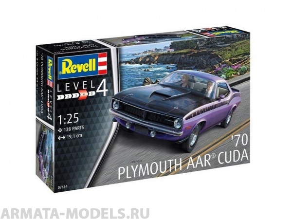 07664RE Автомобиль 1970 AAR Cuda Revell