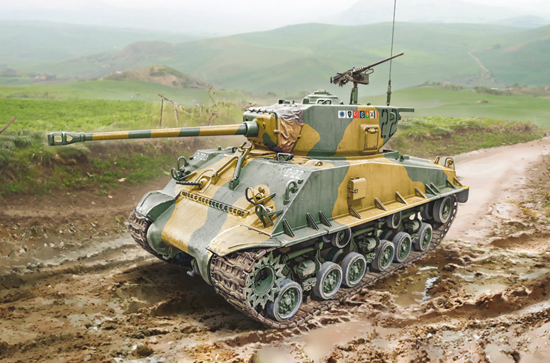 6586ИТ Танк M4A3E8 Sherman Italeri