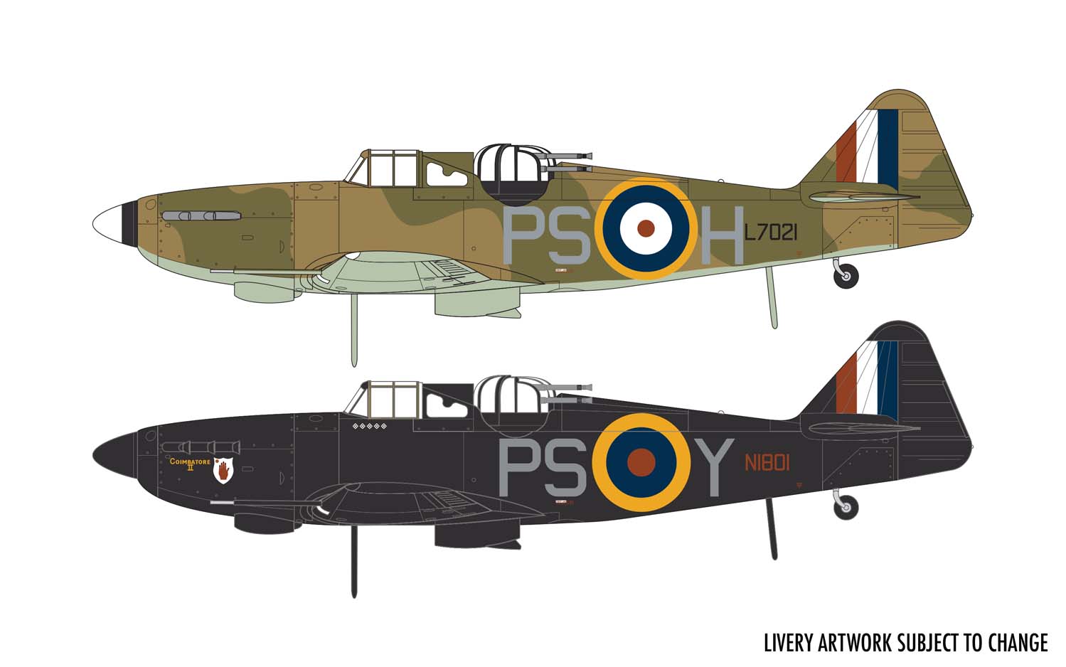 A05128A Сборная модель самолета Boulton Paul Defiant Mk1 Airfix