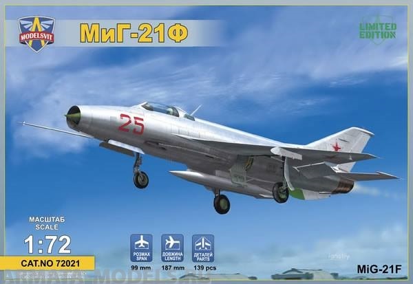 MSV72021 Самолет МиГ-21Ф ModelSvit