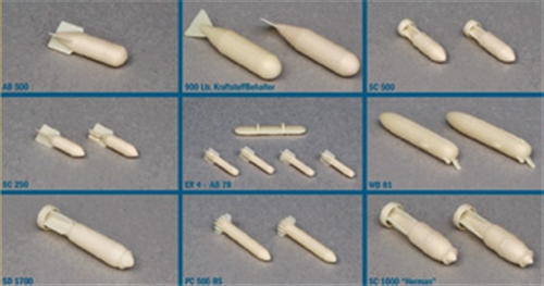 26101ИТ Набор бомб WWII German Aircraft Weapons-1 Italeri