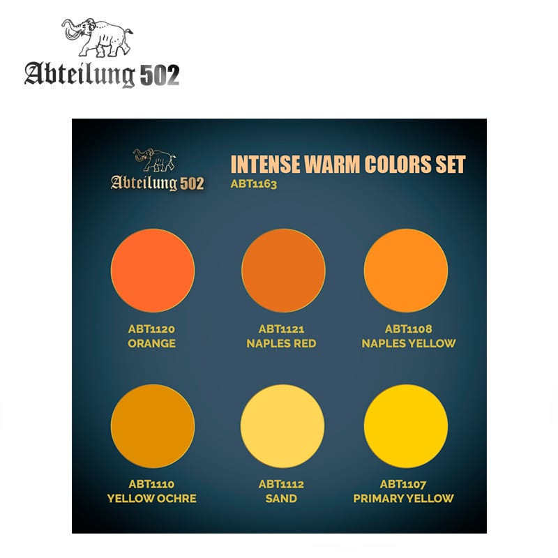 ABT1163 Набор  акриловых красок INTENSE WARM COLORS SET