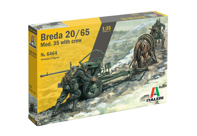 6464ИТ Повозка с орудием Italeri