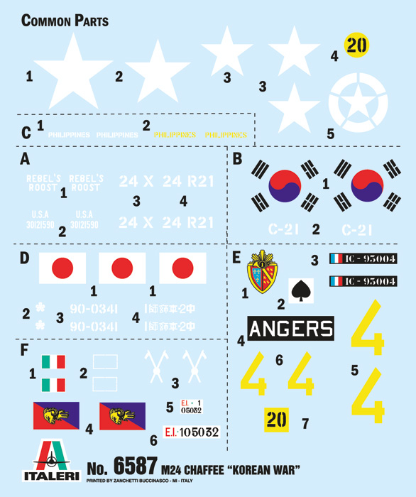 6587ИТ Танк M24 CHAFEE (10013160/170621/0366752, ИТАЛИЯ ) Italeri