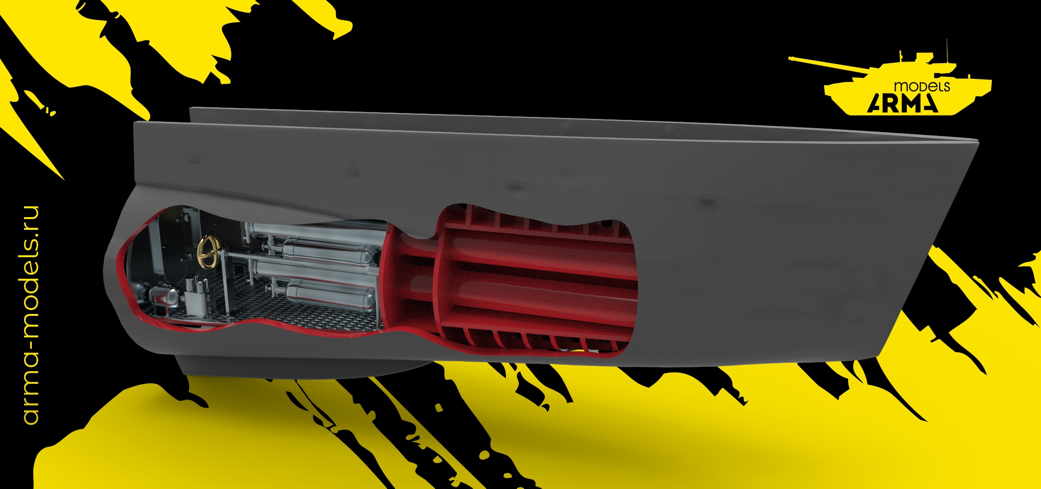 AM14434 Интерьер носового торпедного отсека "Щуки", 1/144