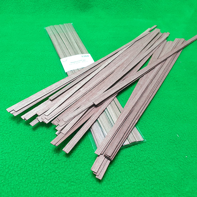 5368 рейки 0,6х6 - длина 300 мм - 50 шт - красное дерево (махагон)