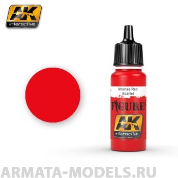 AK3049 Акриловая краска INTENSE RED / SCARLET