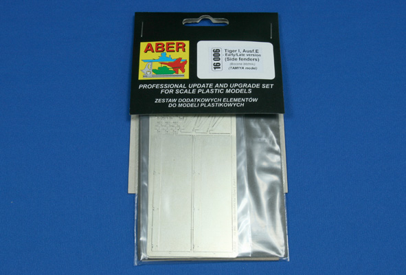 ABR-16-006  Дополнения для  Side fenders for Tiger I, Ausf.E – (Early/Late version) для Tamiya 1/16