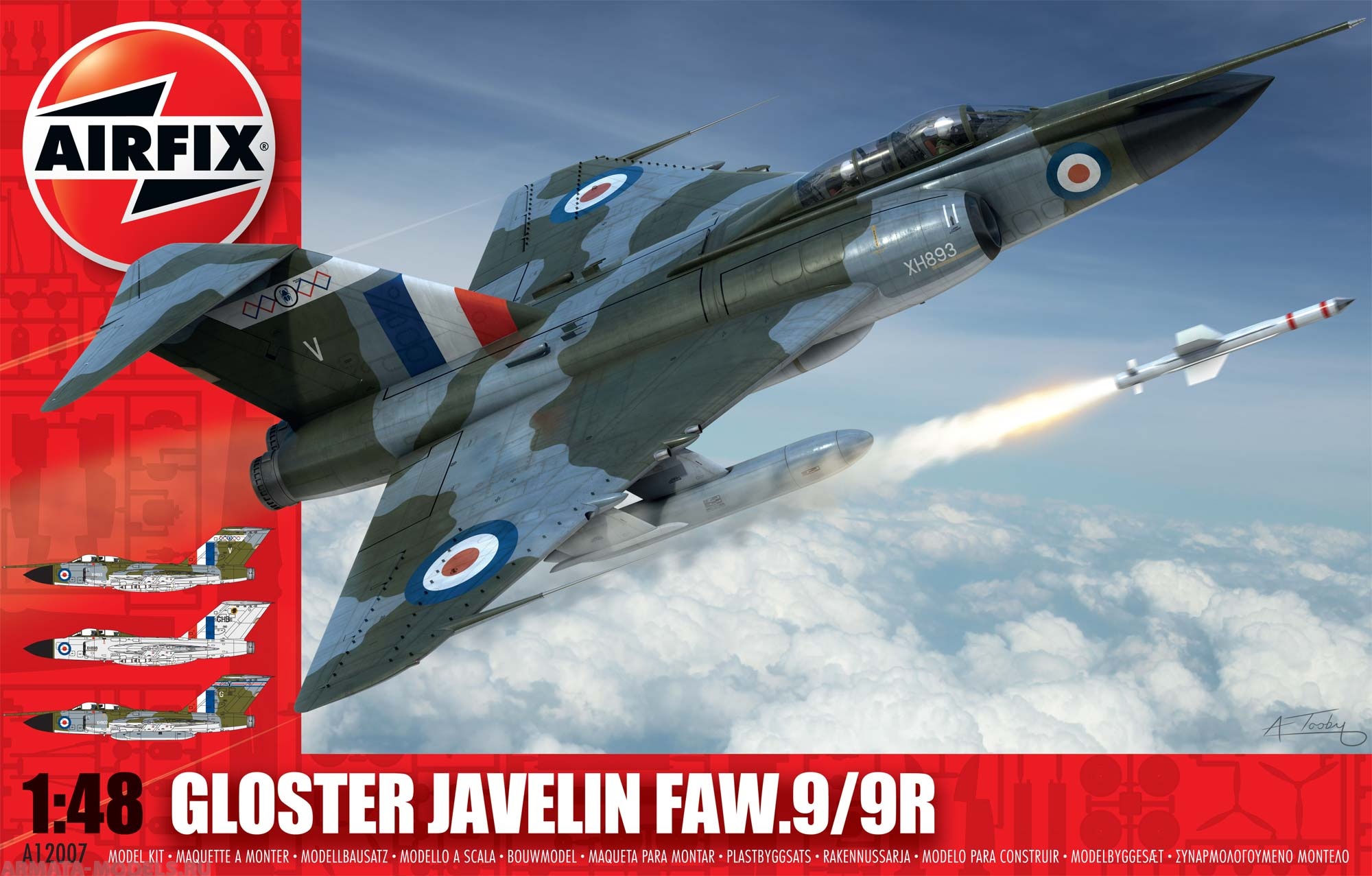 A12007  Сборная модель самолета Gloster Javelin FAW 9 9R Airfix