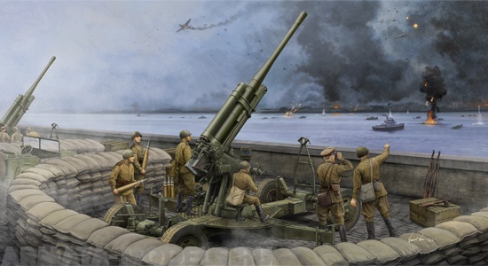 02342 85-мм зенитная пушка 52-К образца 1943 года поздний выпуск  Trumpeter