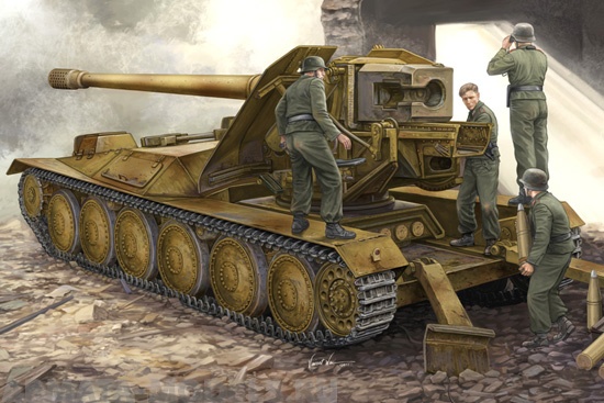 05523 САУ  Крупп 128-мм Pak44 Trumpeter