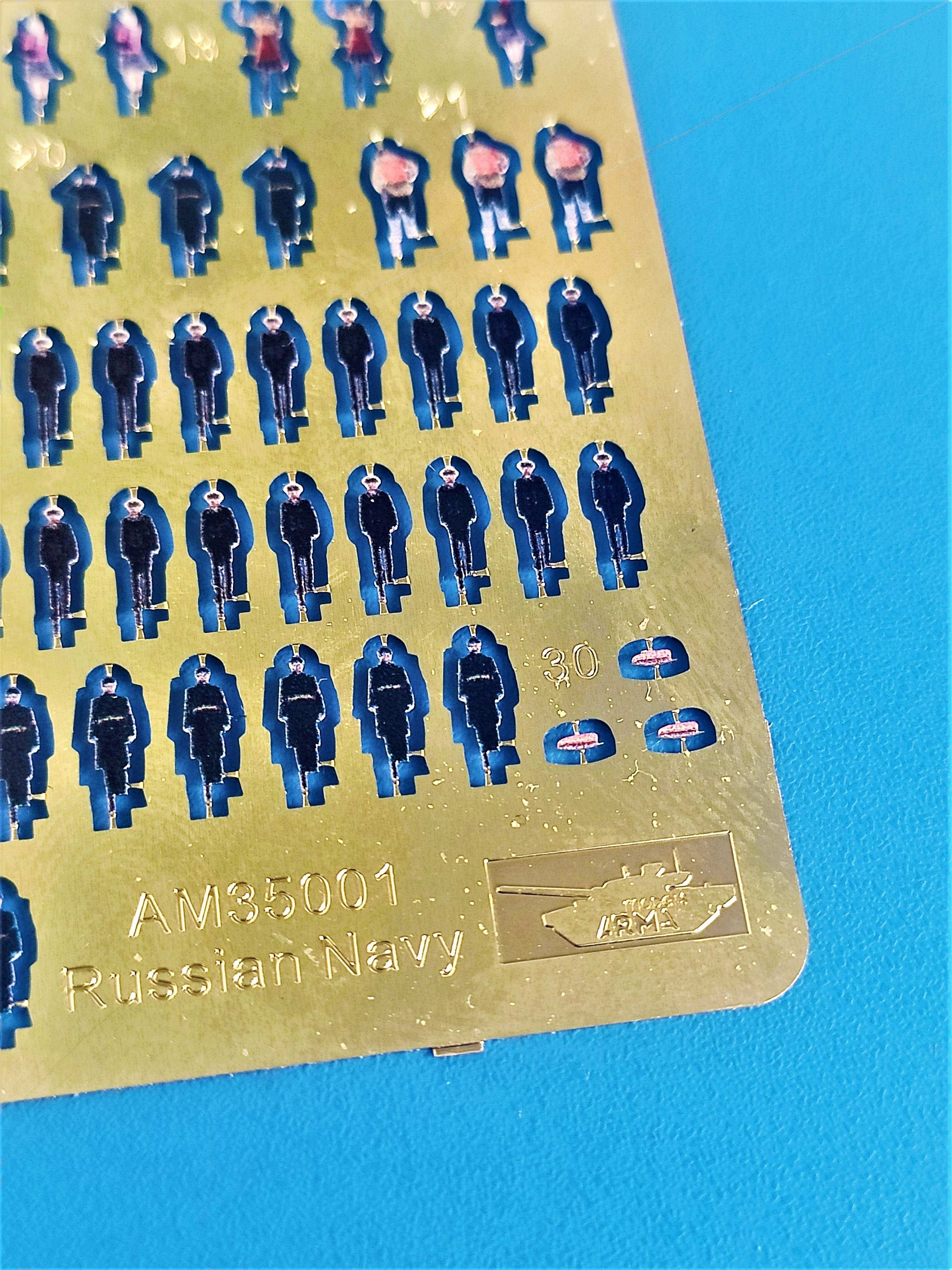AM35001K Цветное фототравление Набор фигур. Флот (Не для свободной продажи)