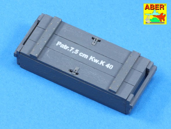 ABR-16-057  Дополнения для  Two transport box with six different 7,5cm ammo for PzKpfw. IV, Ausf, H-J универсальный набор 1/16