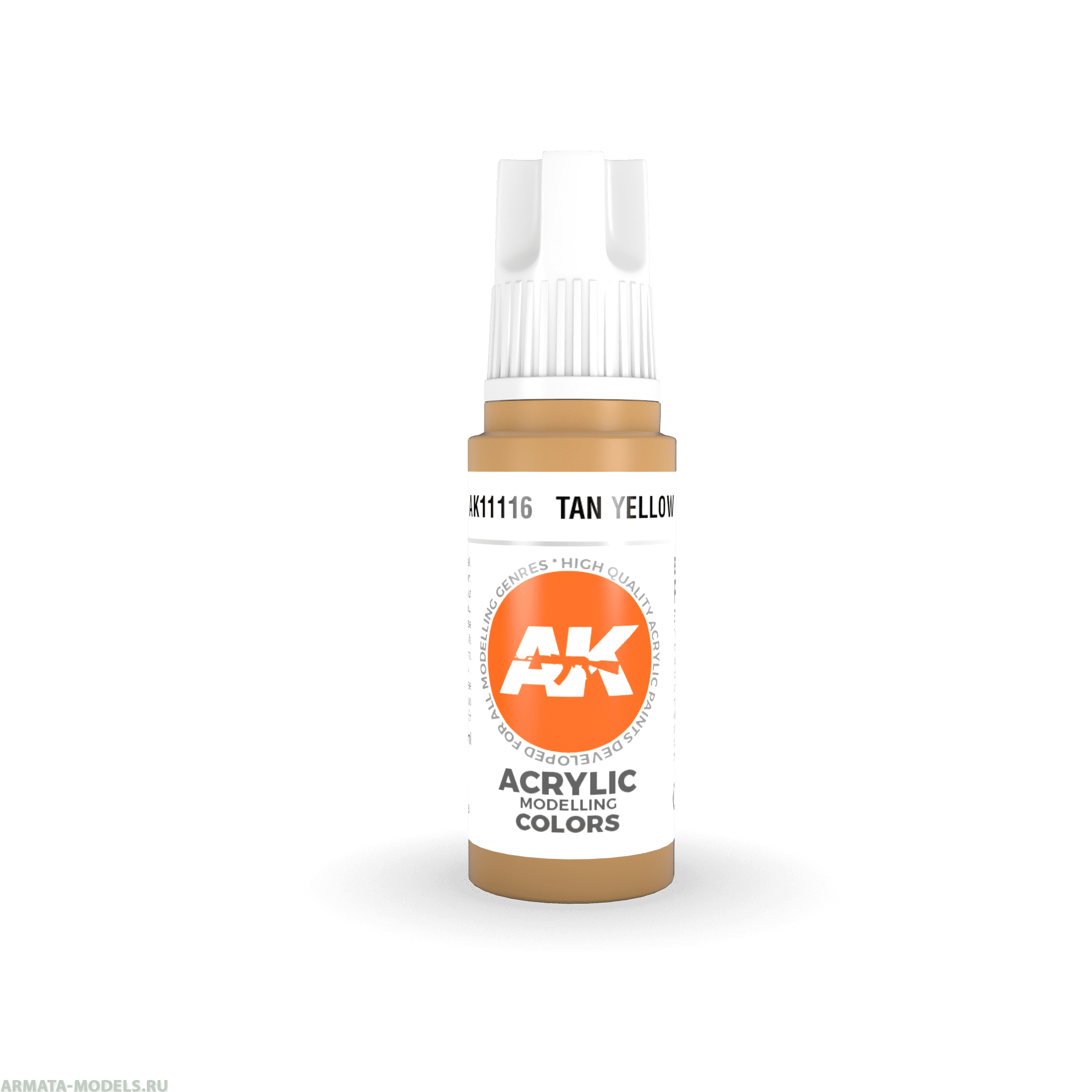 AK11116 Краска акриловая Tan Yellow 17ml