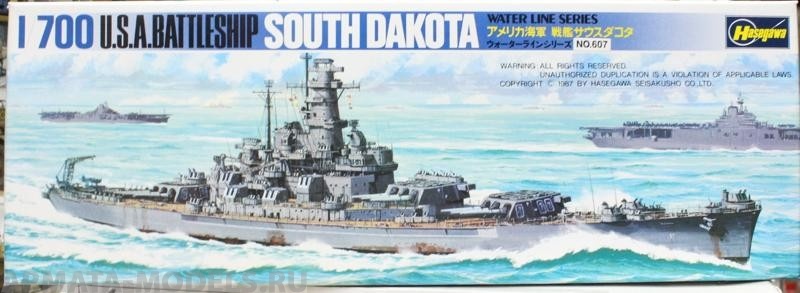 44119 Крейсер South Dacota Hasegawa