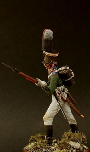 CHM-54095(M). Унтер-офицер гренадерских полков, Россия 1805 г. 54 мм. Материал – белый металл Chronos Miniatures