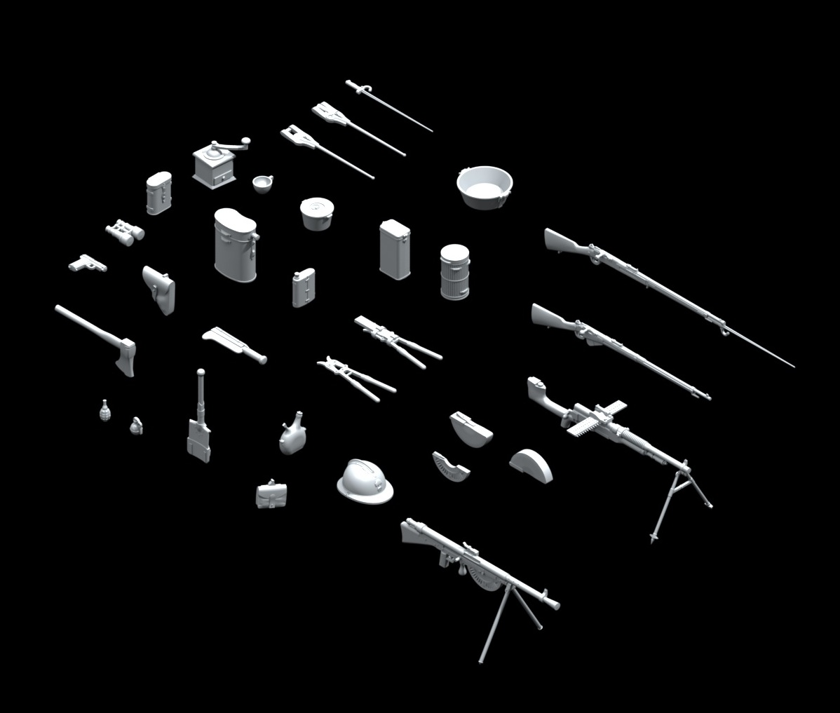 35681 Оружие и снаряжение пехоты Франции 1 Мировой войны ICM