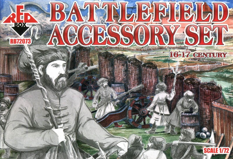 RB72073 Фигуры 16th-17th Century Battlefield Accessory Set 1 Red Box