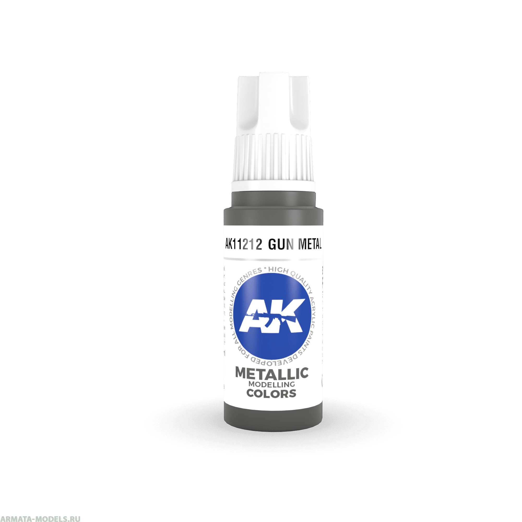 AK11212 Краска акриловая Gun Metal 17ml