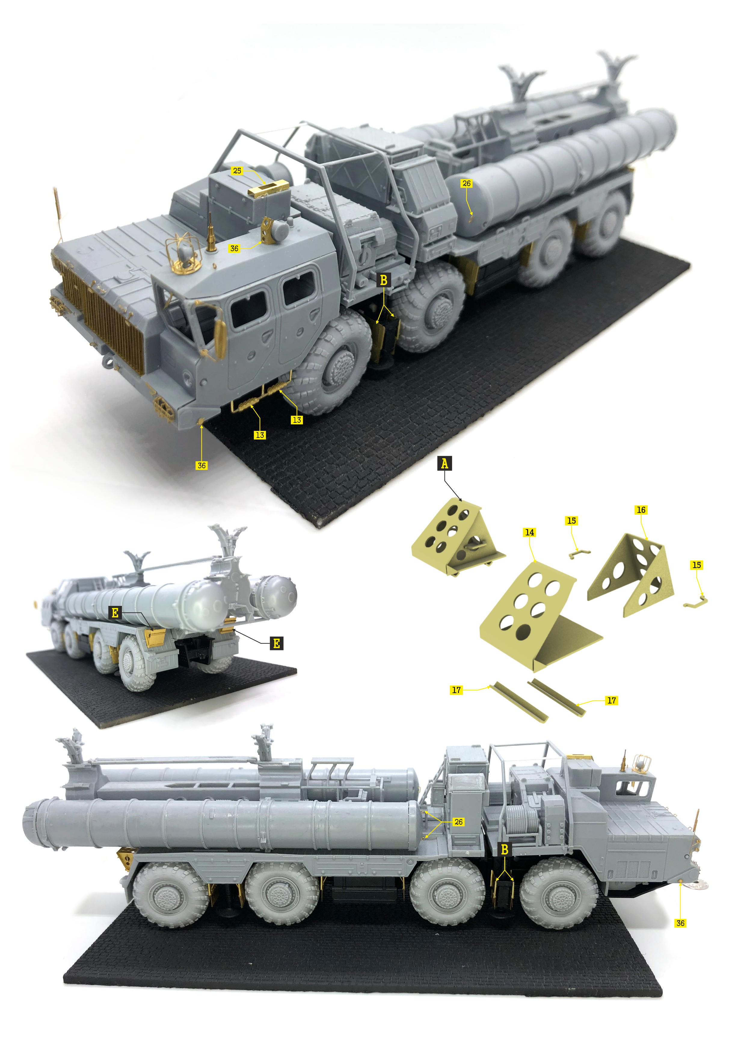 f72174 1:72 Набор деталировки C-400 (ФТД, ZVEZDA)