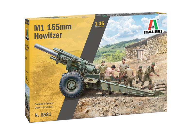 6581ИТ Пушка M1 155mm GUN w/CREW (10013160/300421/0255806, ИТАЛИЯ ) Italeri