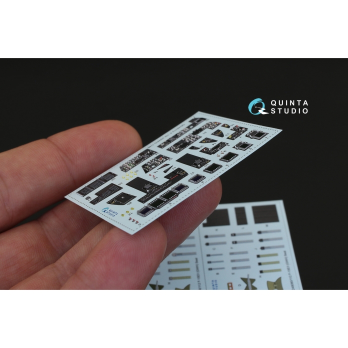 QD48112 1/48 3D Декаль интерьера кабины F-15I (для модели GWH) Quinta Studio