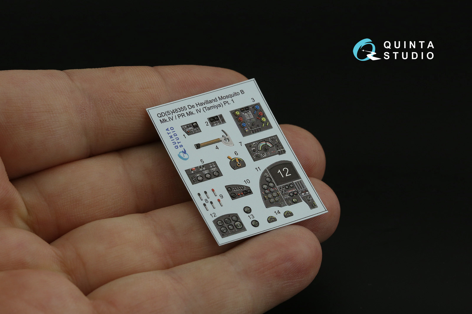 QDS-48355 3D Декаль интерьера кабины DH Mosquito B Mk.IV/PR Mk.IV (Tamiya) (Small version)
