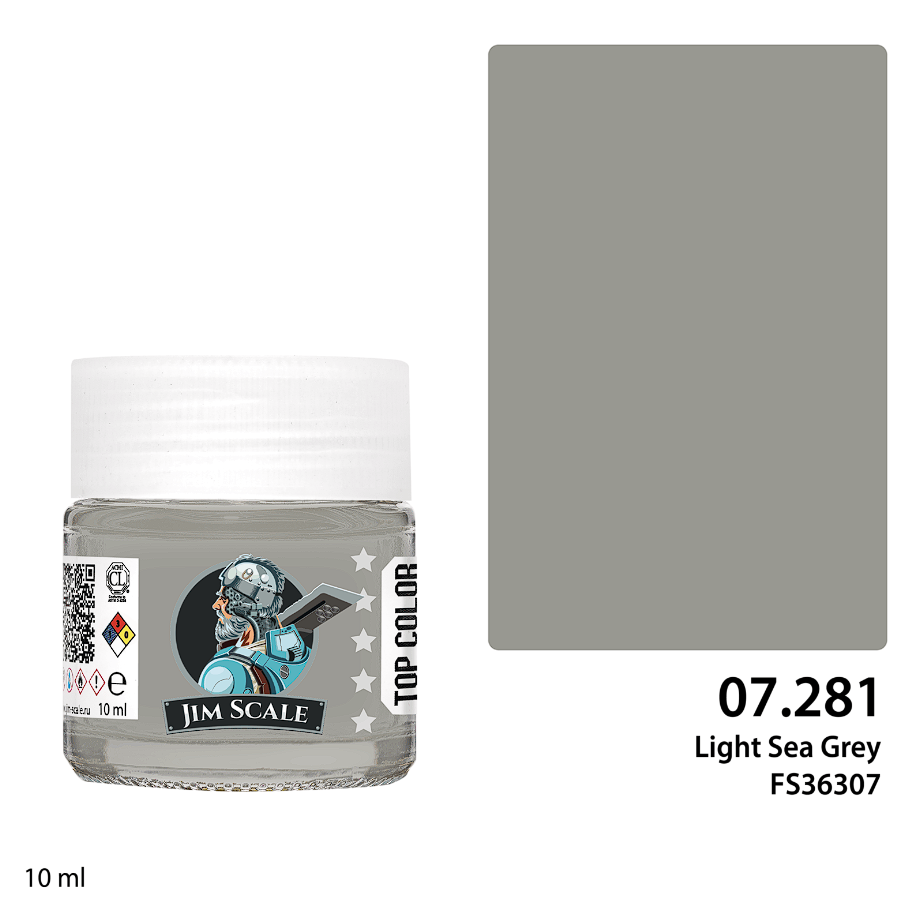 07.281JIM Спиртовая краска для сборных моделей Jim Scale: Light Sea Gray FS36307 10мл
