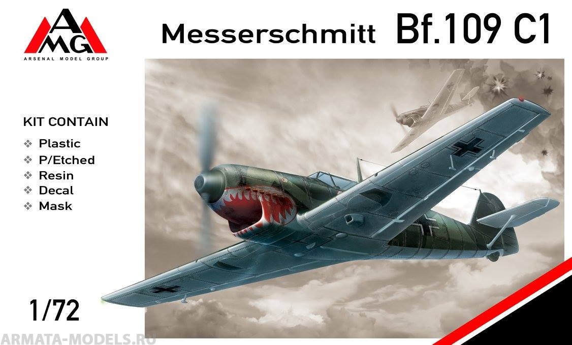 AMG72405 Самолет Messerschmitt Bf.109C-1 AMG models