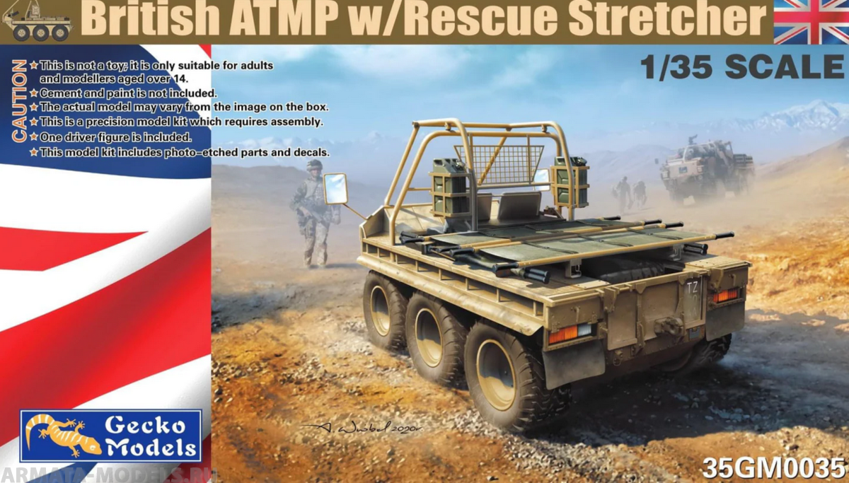 35GM0035 British ATMP w/Rescue Stretchers GECKO MODELS