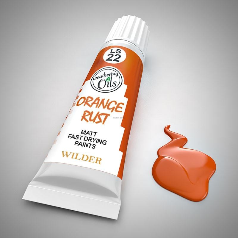 LS-22 Краски специальные быстросохнущие, на основе льняного масла. 20 мл цвет оранжевая ржавчина