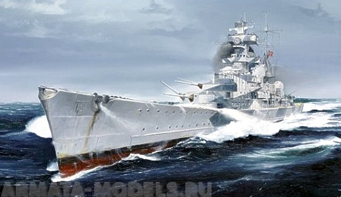 05775P Крейсер Адмирал Хиппер 1940 г.  Trumpeter