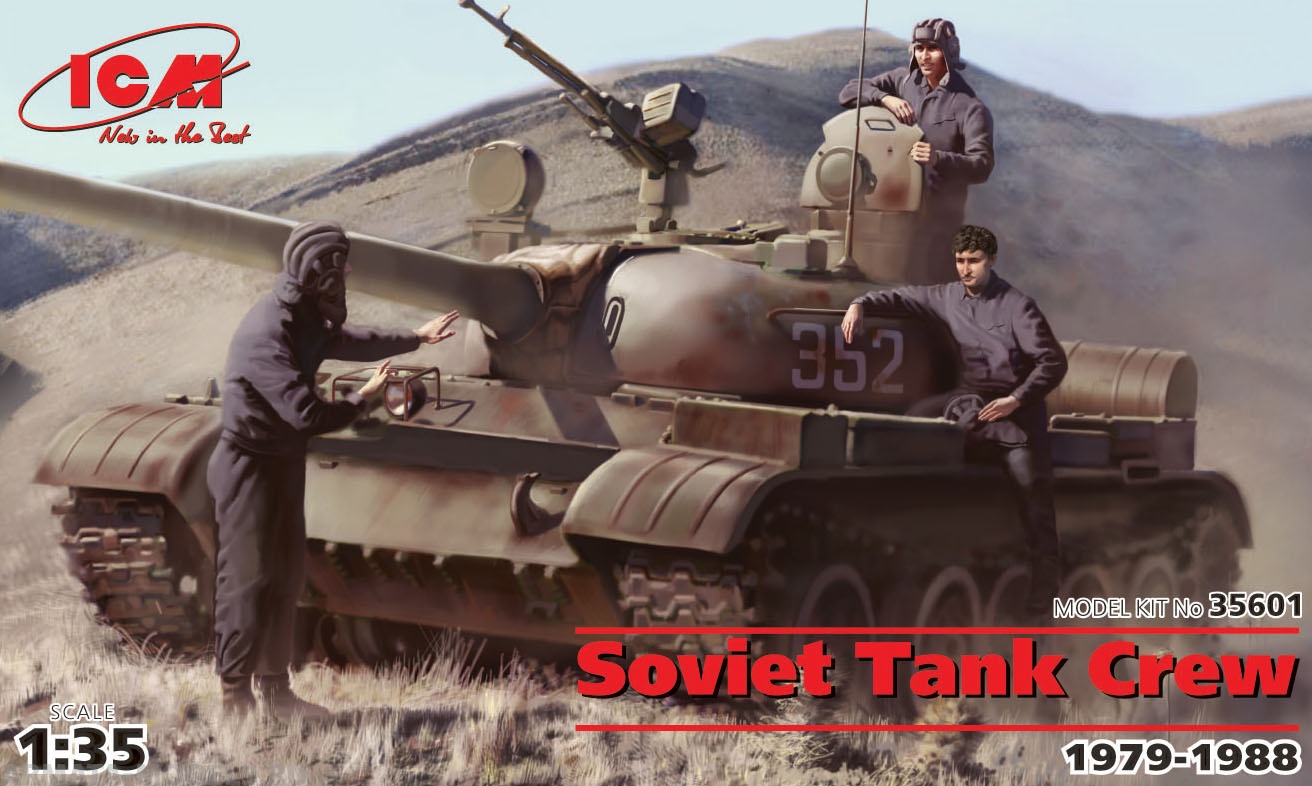 Набор фигурок 35601 Фигуры Советский танковый экипаж (1979-1988) ICM