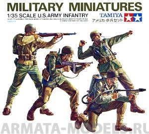 35013T Американские пехотинцы (Западно-европ.) 4 фигуры Tamiya