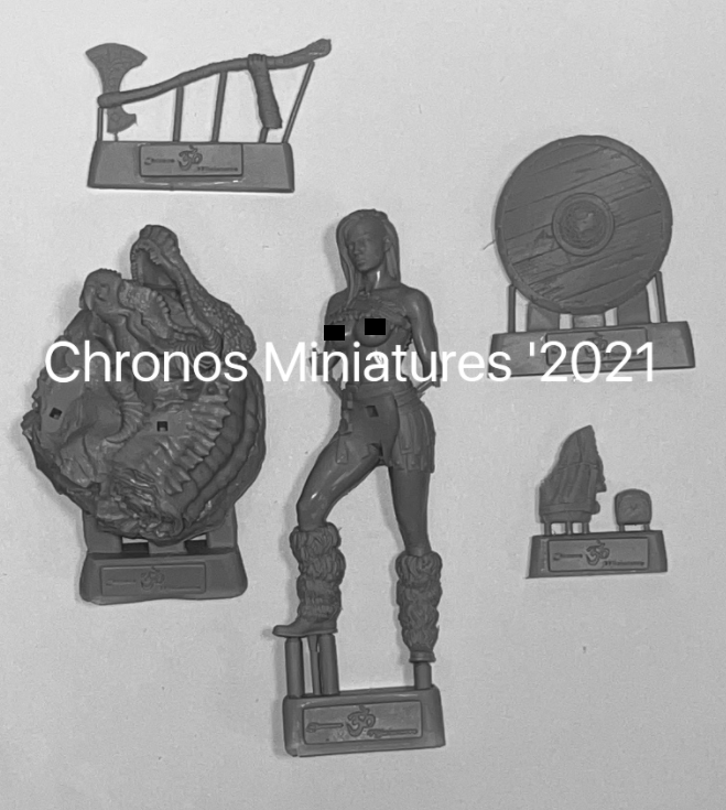 CHM-75052. Миры Фэнтези: Варварша. 54 мм. Материал - смола. Chronos Miniatures