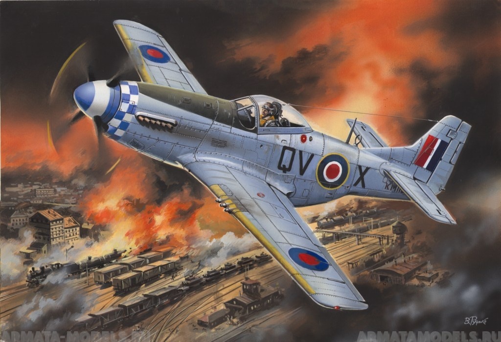 48155 Мустанг MK.IVA ВВС Великобритании ICM