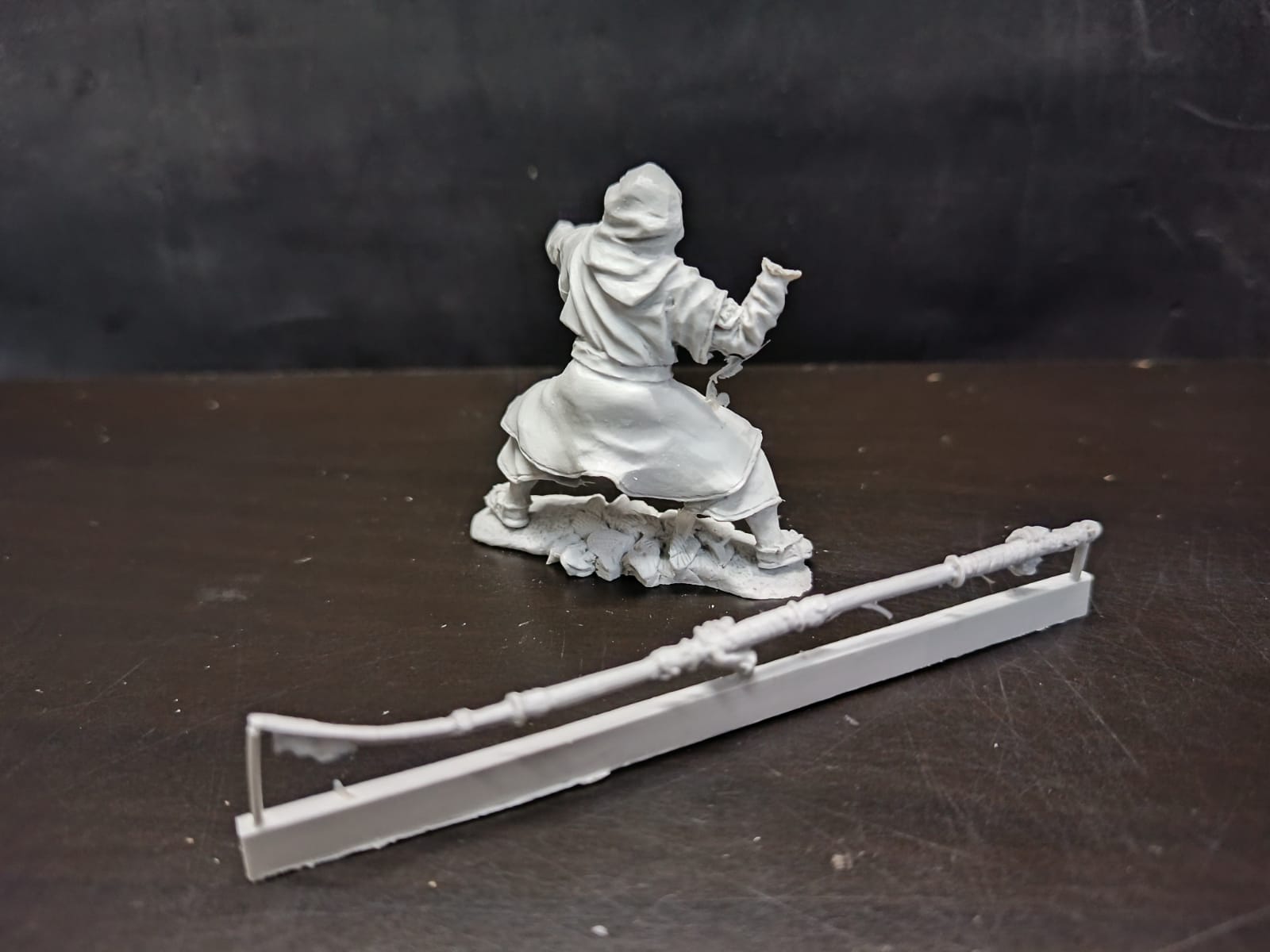 554ТБ ВИМ, пеший монах колющий нагината в низкой стойке Три Богатыря