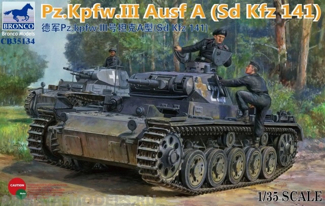 CB35134	Танк Panzerkampfwagen III Ausf. A Sd.Kfz 141 Bronco Models